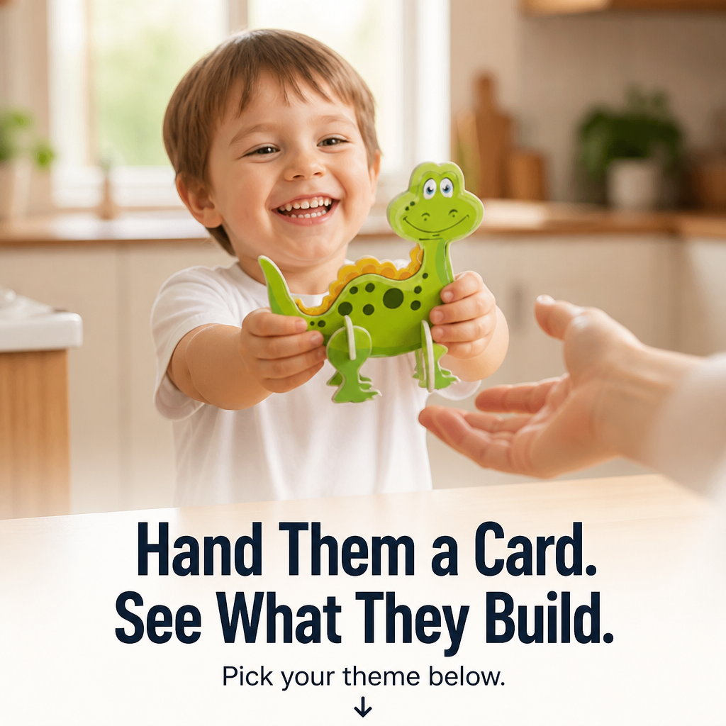BrilliaBuild™ — Build 3D Dinos, Planes & Animals From Flat Paper in Minutes