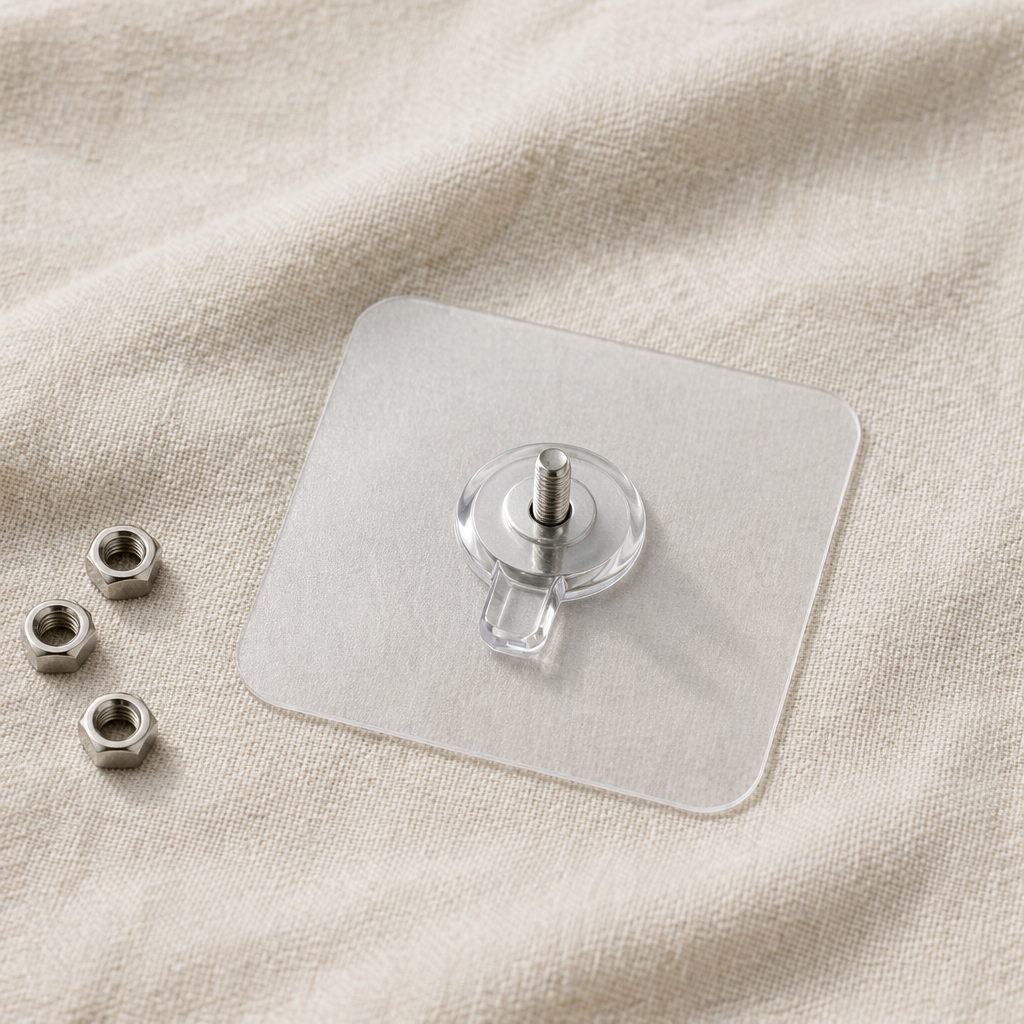GripLuxe™ ClearHooks — Instantly Hang Heavy, Damage-Free, and Disappear Into Your Walls