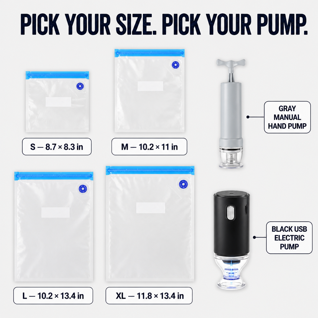 FreshSeal Pro™ — Keep Meat And Berries Fresh 5x Longer With One-Button Vacuum Bags