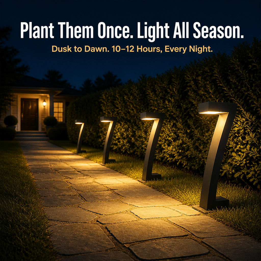 LuminaGlow™ — Light Your Path With Sculptural Solar Glow Until Dawn