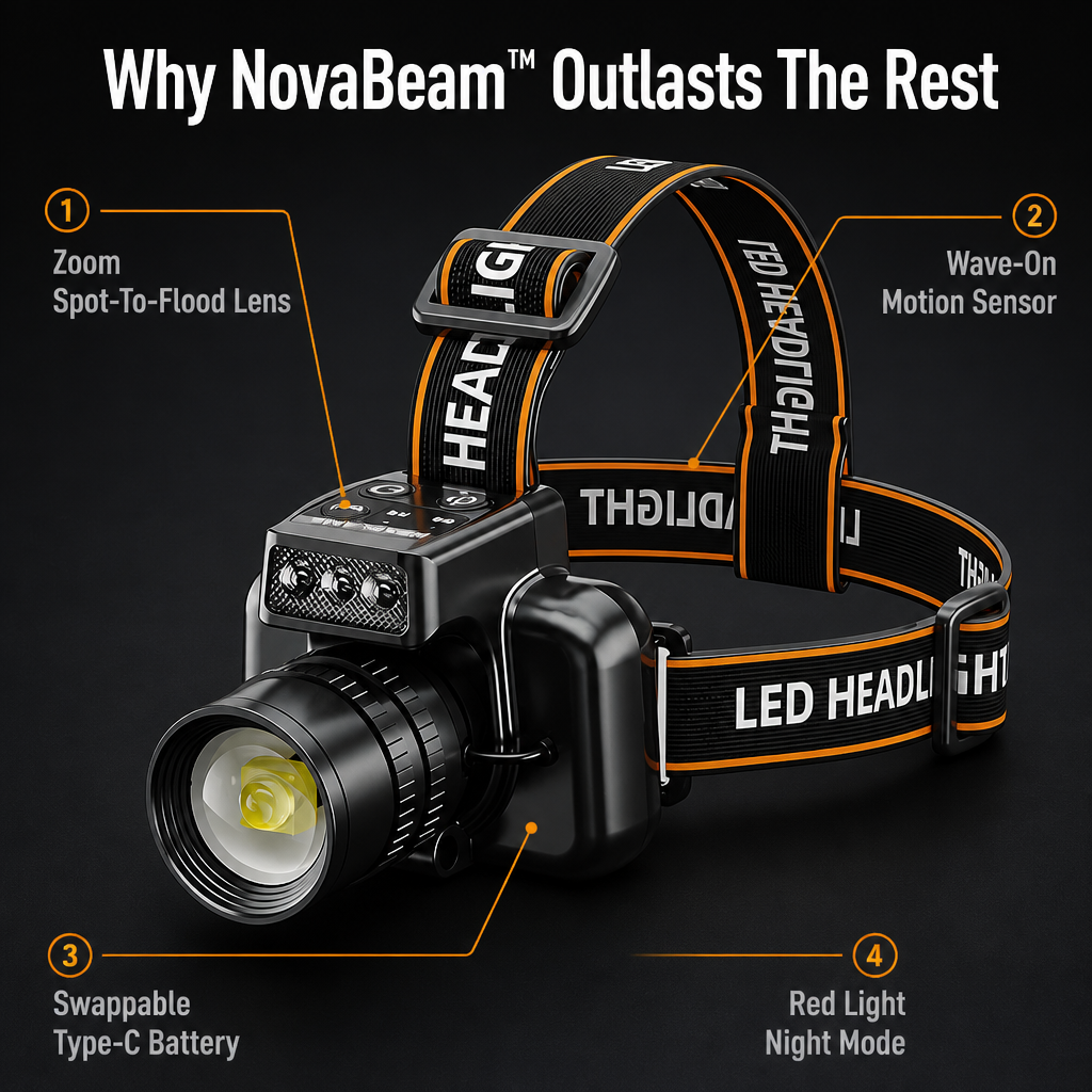 NovaBeam™ — Own the Night with Unstoppable, Hands-Free Brightness