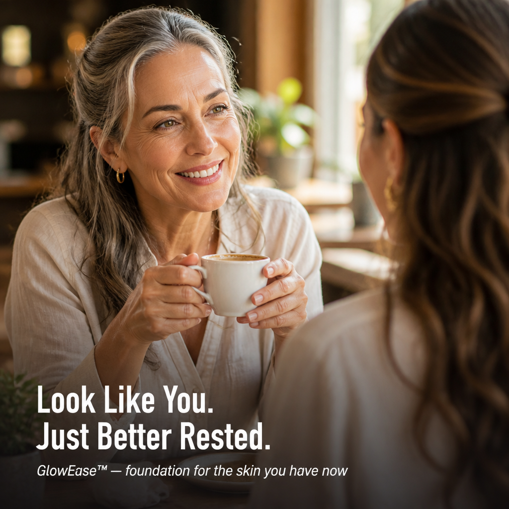 GlowEase™ — Blur Lines, Even Redness & Brighten Dark Circles in 60 Seconds