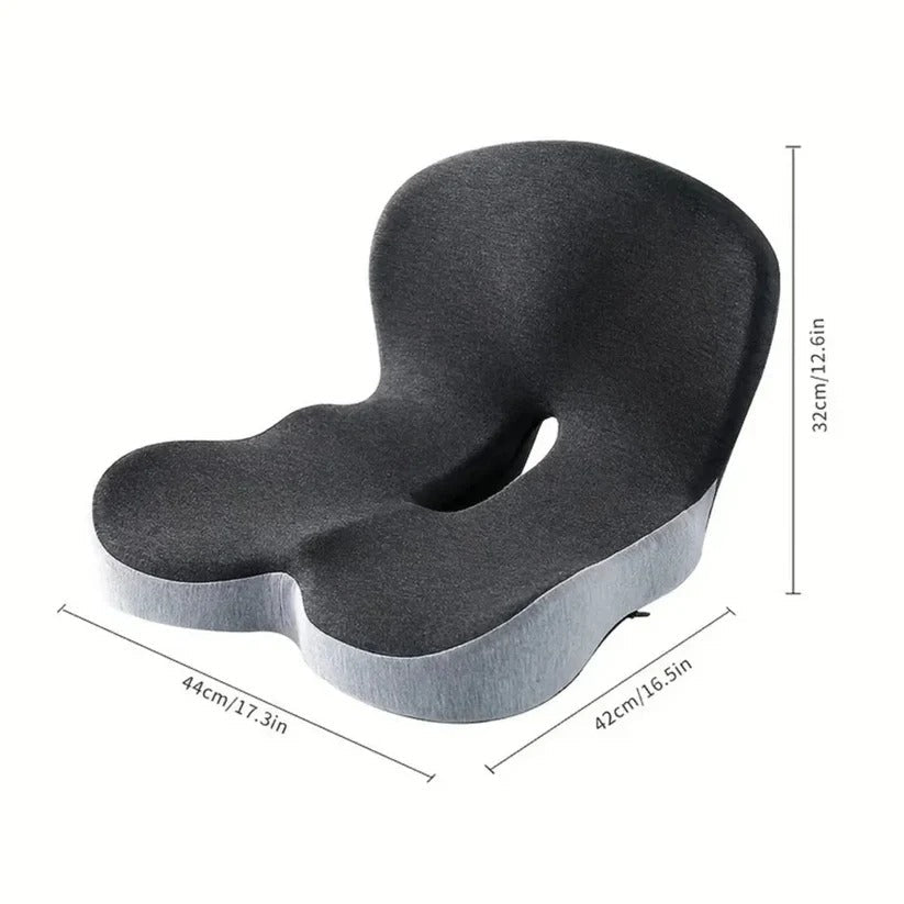 Ergonomic Back Support Pillow – Lumbar Cushion for Car Seats and Chairs