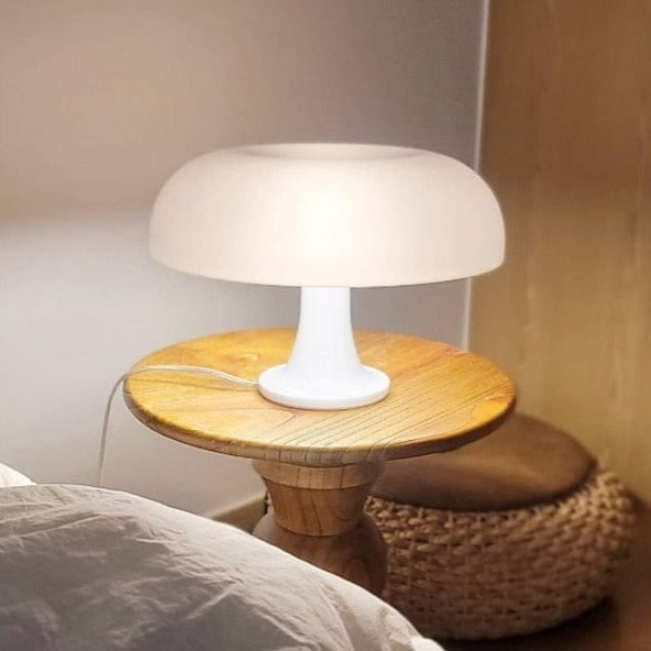 Nordic table lamp in the shape of a mushroom