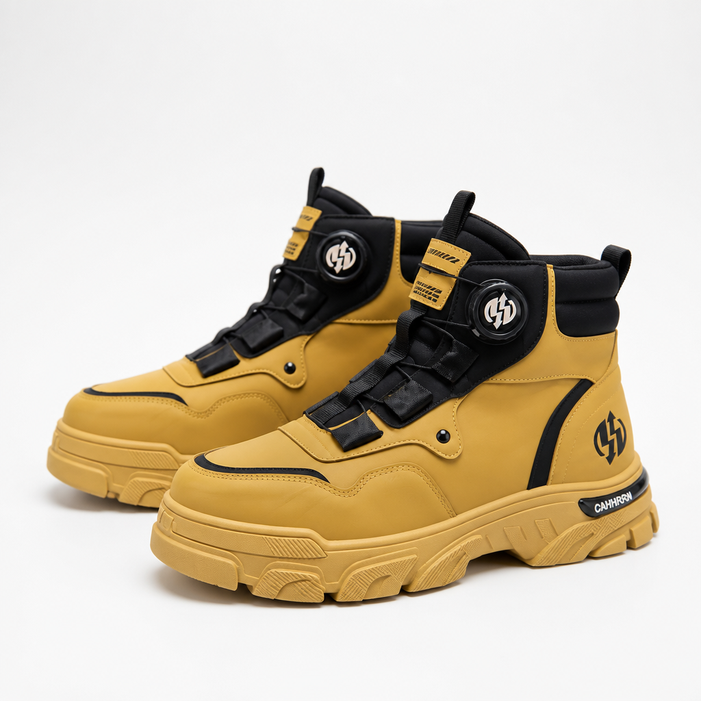 GlideStrider™ – Versatile High-Top Boots with BOA Dial Lacing
