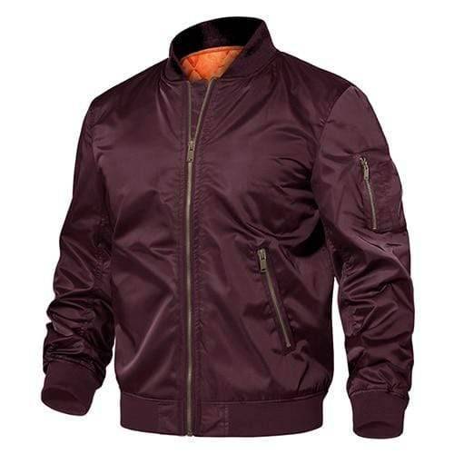 Classic Bomber Jacket for Men with Utility Pockets