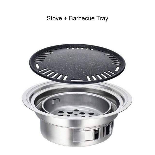 Outdoor Cooking Charcoal BBQ Grill – Portable Stainless Steel Design