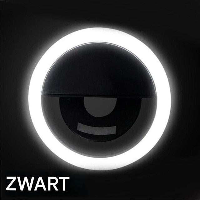 Clip-On LED Ring Light for Photos and Videos – Portable Lighting for Selfies and Calls