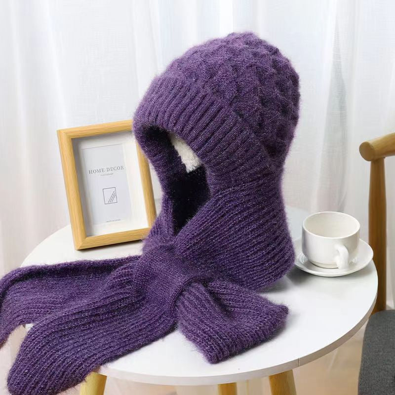 Auralyn™ – Women's Fleece-lined Knitted Hat Scarf (30% Off)