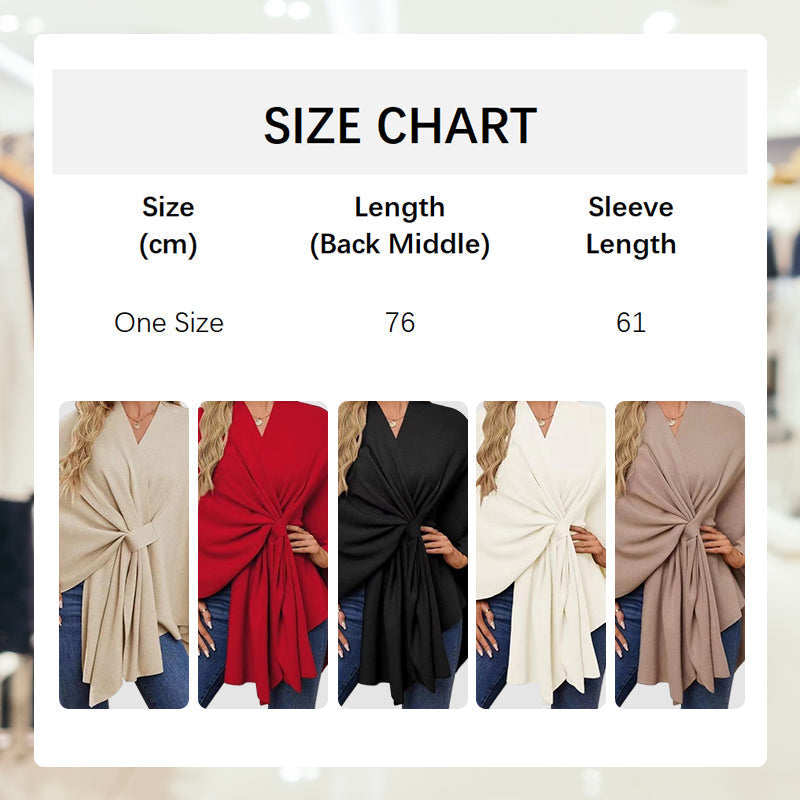 Aurelyn™ – Crossover Knit Wrap Shawl (50% Off)