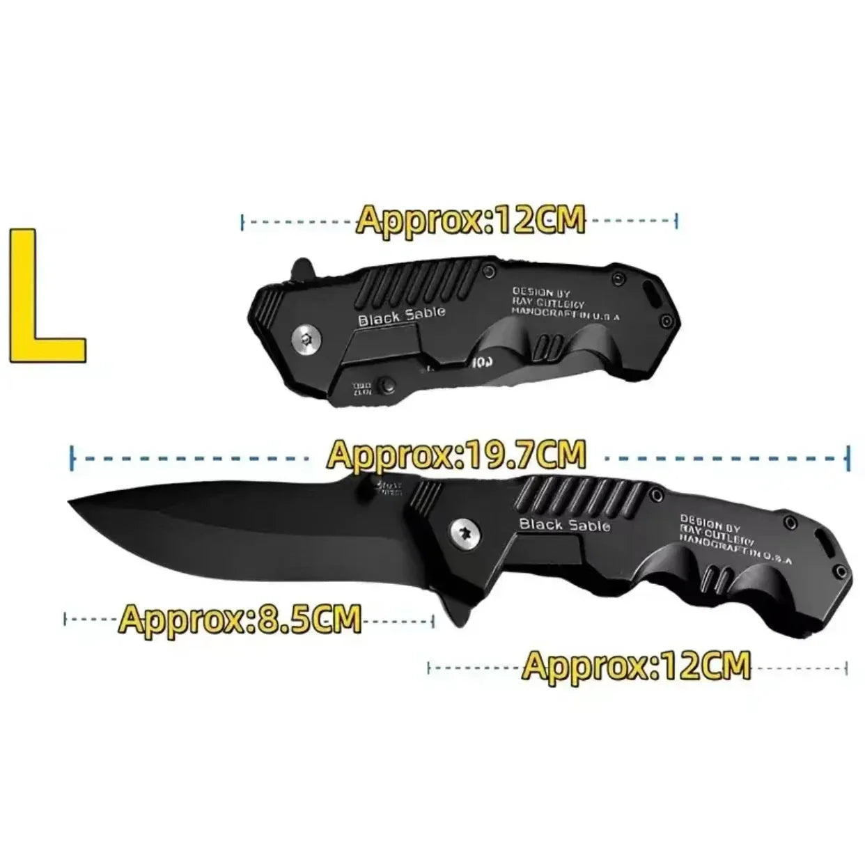 Folding Pocket Knife in Stainless Steel for Tactical Use