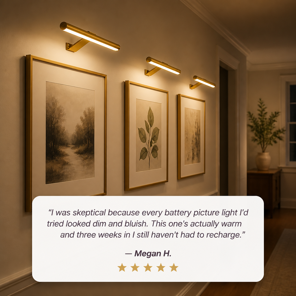 LumaRidge™ — Frame Every Wall in Warm Gallery Glow, No Electrician Needed