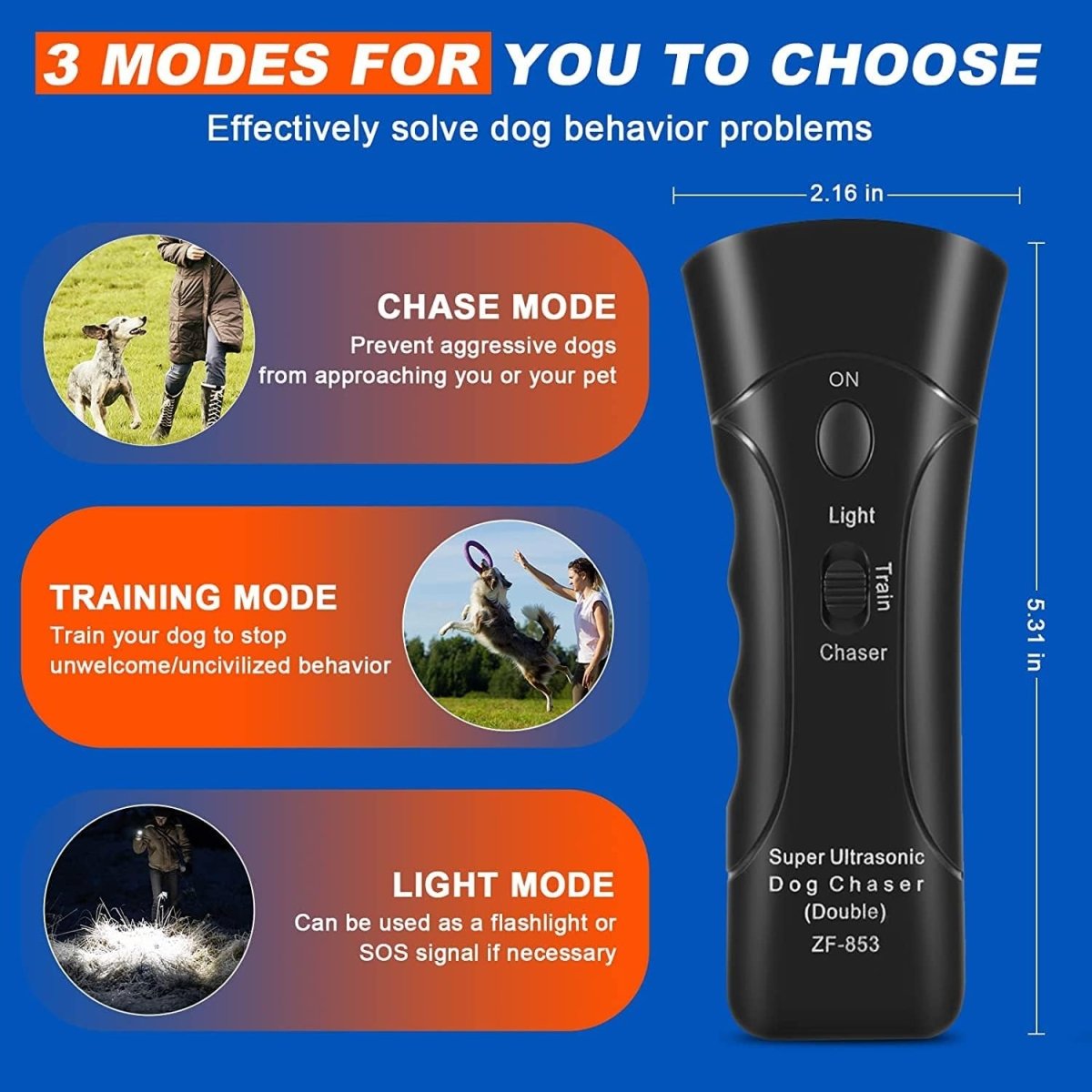 Indoor Ultrasonic Bark Control Device for Dogs