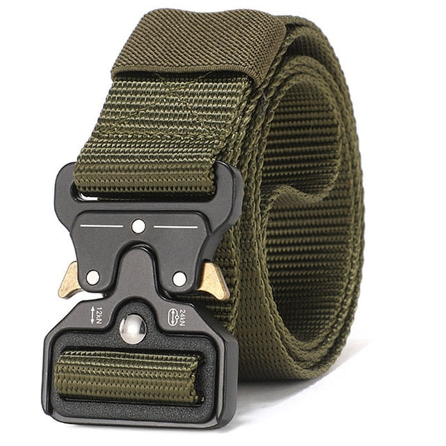 Outdoor Tactical Belt Featuring Quick-Release Closure
