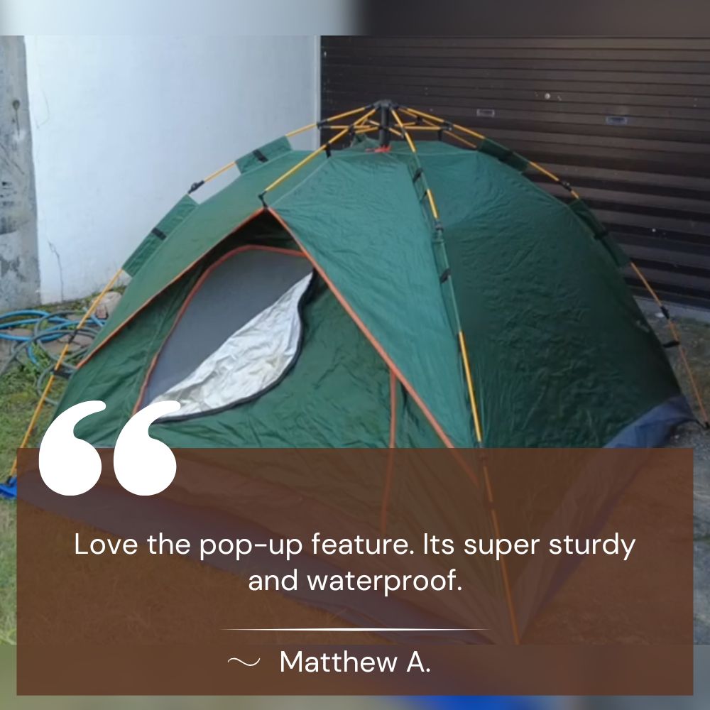 Instant Pop-Up Tent for Camping Outdoors