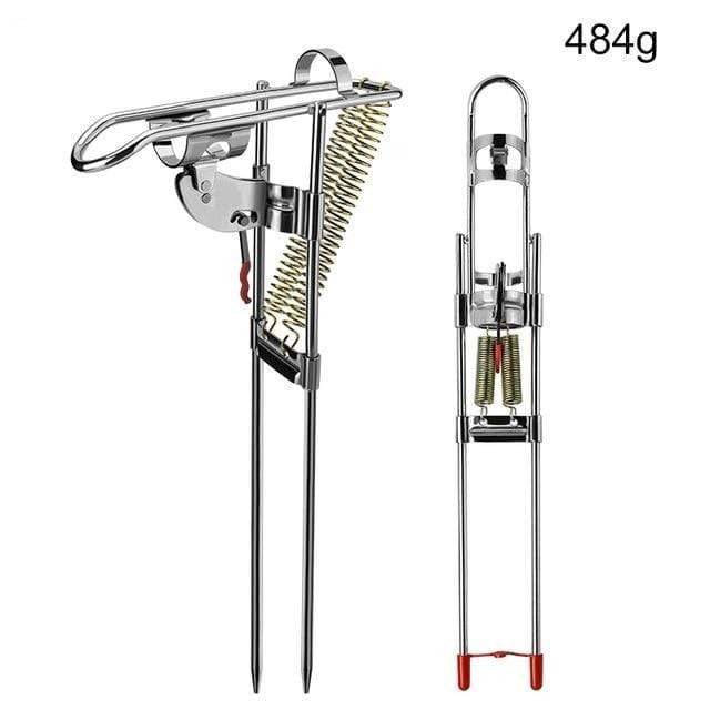 Fishing Rod Holder in Stainless Steel with Ground Insertion