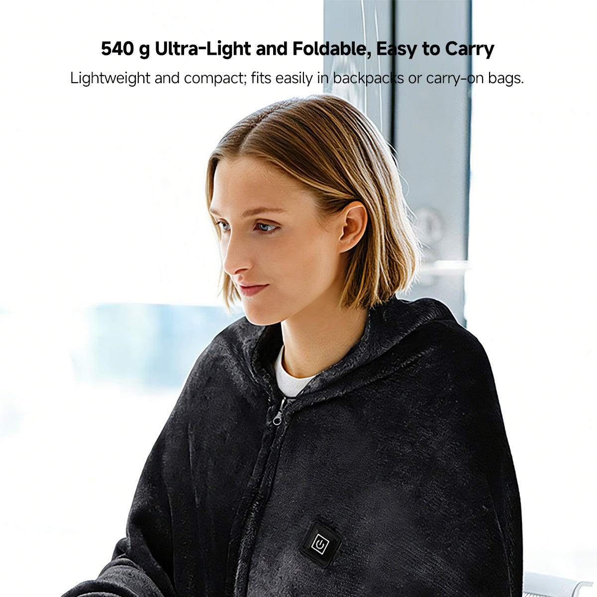 Heated USB Blanket Shawl for Winter Comfort
