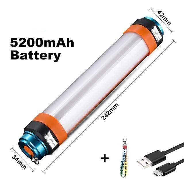 Magnetic LED Camping Flashlight – USB Rechargeable and Versatile