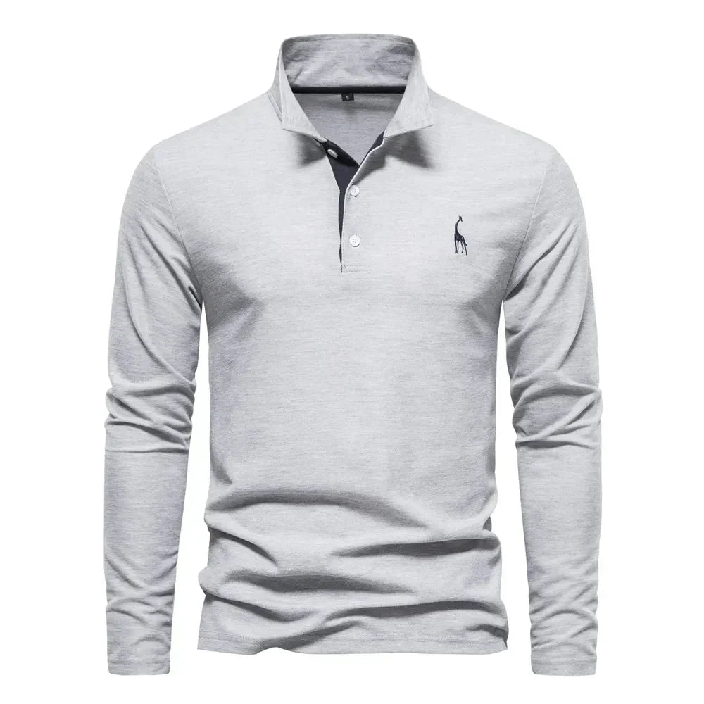 Adrian | Long Sleeve Polo Shirt