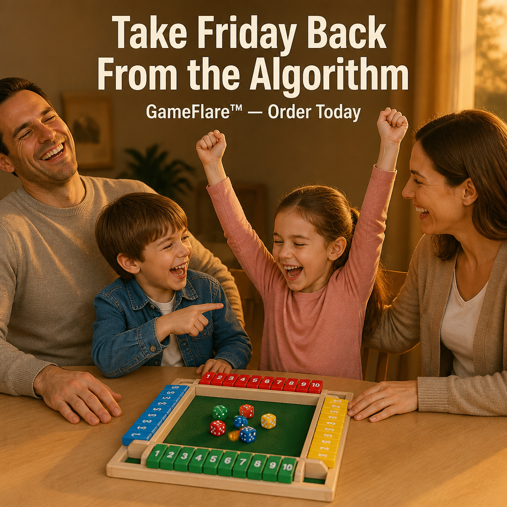 GameFlare™ — Replace Screen Time With 4-Player Dice Battles Kids Beg For