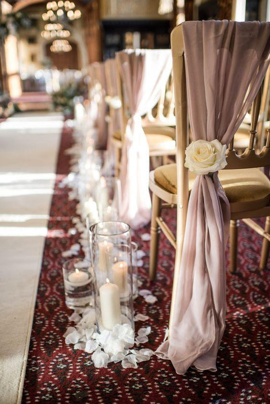 5pcs Classical White Chair Sash White Pink Blue Chiffon Chiavari Chair Sash, Chair Cover Draping, Wedding Chair Sashes Chair Decoration Wedding - Lasercutwraps Shop