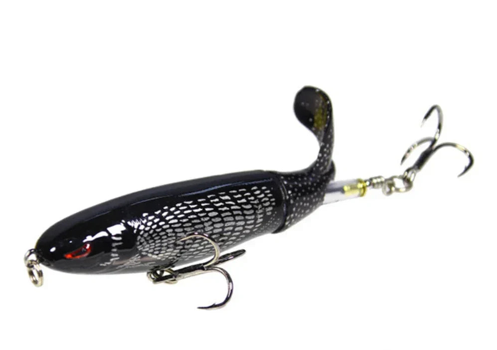 Fishing Lure with Soft Spinning Tail - Whopper Plopper Style