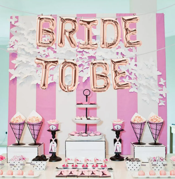 16inch Bridal Shower balloons, Bride to Be Balloons, Letter Balloons for Bachelorette Engagement Party