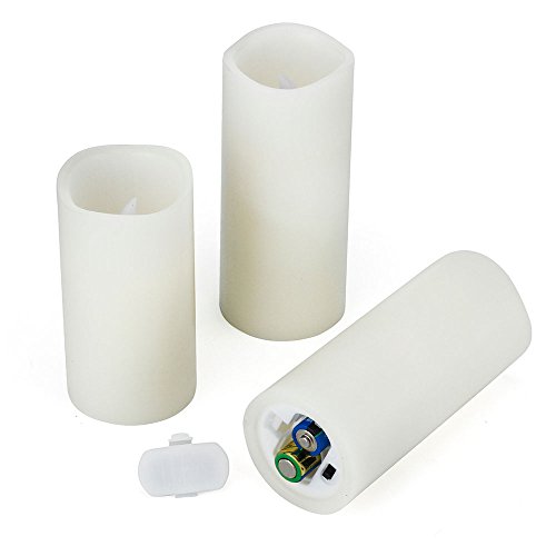 Set of 9 Flameless Candle with Remote Control for Wedding Centerpieces