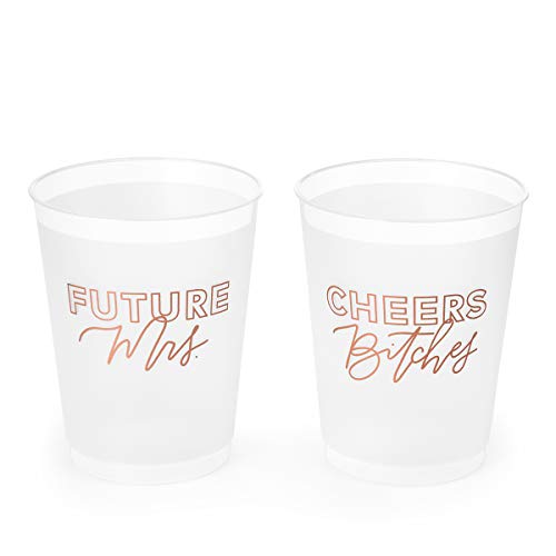 Bachelorette Party Decorations Future Mrs. + Cheers Reusable Cups