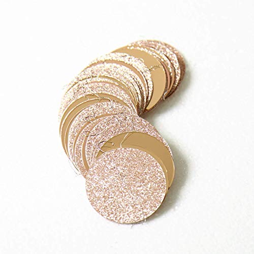 Glitter Champagne Circle Dots Garland Bunting for Wedding Bachelorette