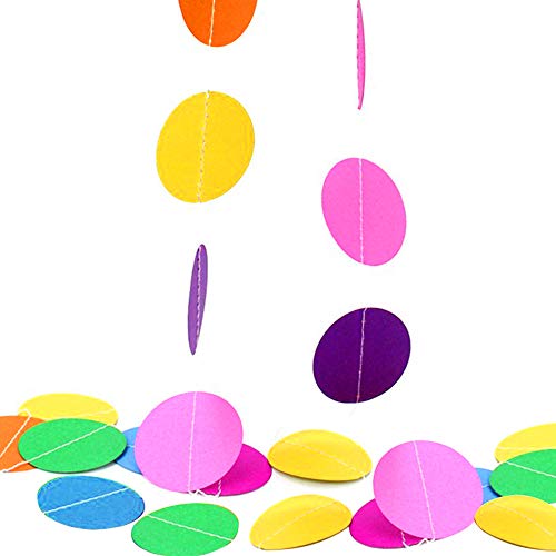 Happy Birthday Banner with Colorful Paper Flag Bunting for Birthday Party