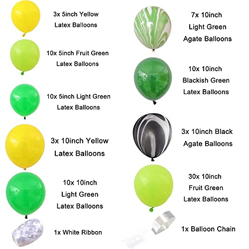 214pcs Dinosaur Birthday Balloon Garland Party Decorations for Jungle Birthday Party