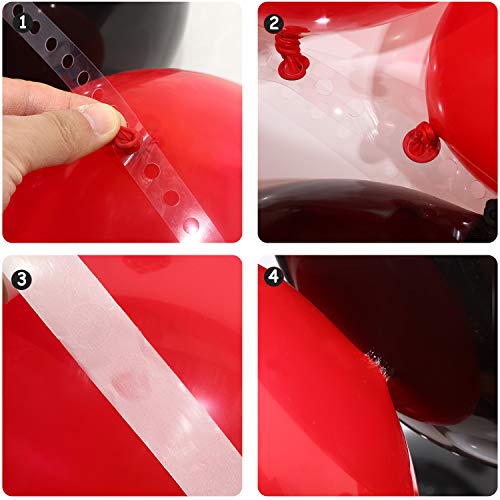 116 Pieces Casino Balloons Garland Arch Kit for Casino Theme Party