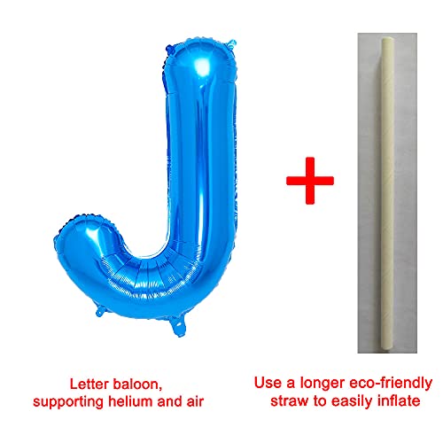 40 Inch Single Blue Alphabet Giant Letter Foil Balloons Aluminum for Wedding Birthday Party Decorations