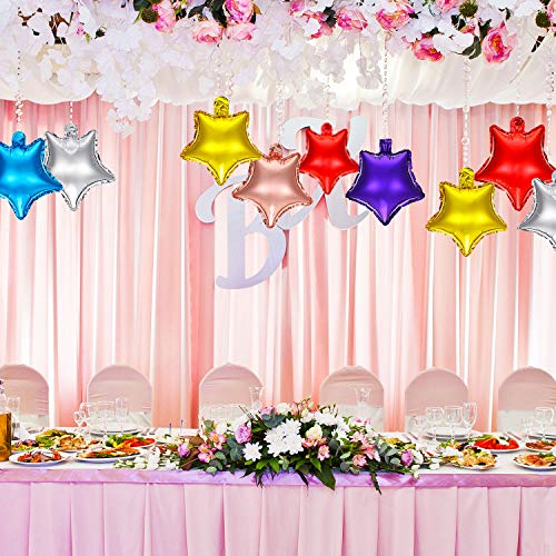 60 Pcs Star-shaped Balloons for Baby Shower Gender Reveal