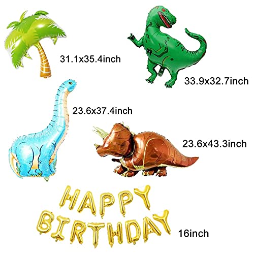 214pcs Dinosaur Birthday Balloon Garland Party Decorations for Jungle Birthday Party