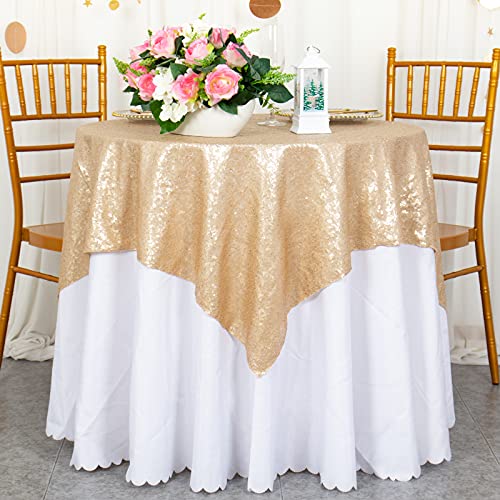 Square Sequin Table Runners for Vintage Wedding Decorations