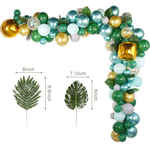167pcs Tropical Jungle Safari Balloon Arch Kit for Baby Shower Decorations