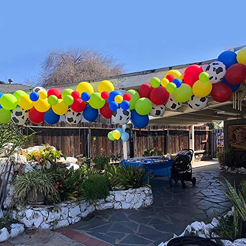 120pcs Toy Inspired Cow Printed Balloons Arch for Kids Birthday Party
