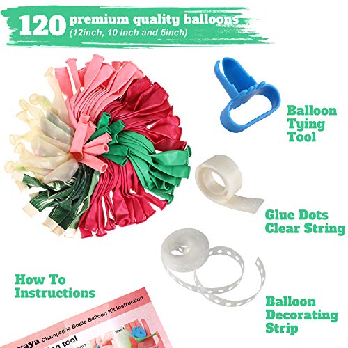 125 Pieces Watermelon Party Balloon Garland Kit for Birthday Decorations