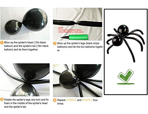 159pcs Halloween Balloon Arch Garland kit with 3D Bat Sticker for Halloween Theme Party
