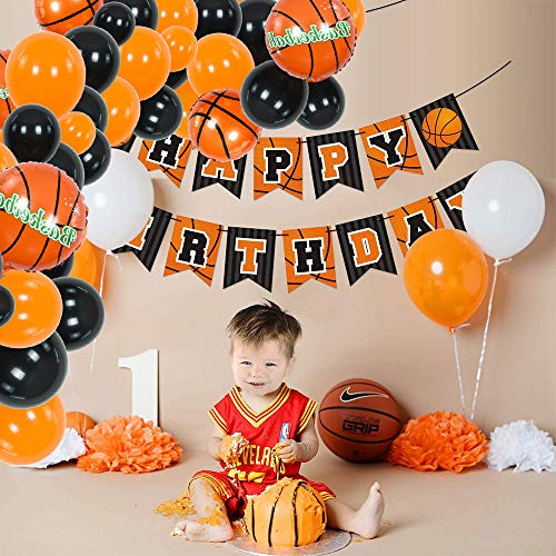 110 Pcs Basketball Theme Balloon Garland Arch Kit for Baby Shower Birthday Party