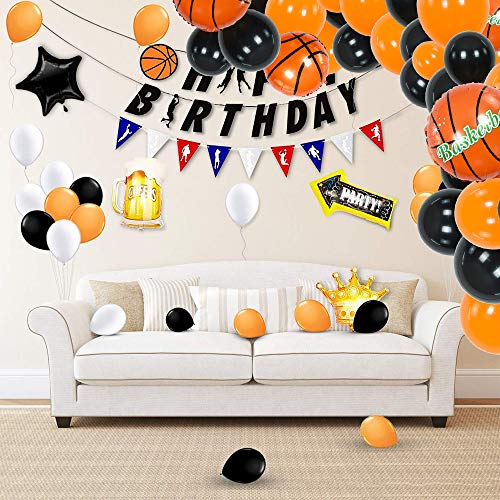 110 Pcs Basketball Theme Balloon Garland Arch Kit for Baby Shower Birthday Party