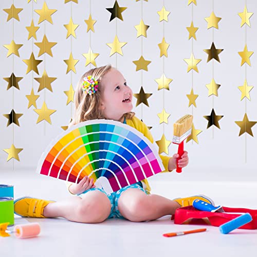 Glitter Star Paper Garland Banner Hanging Decoration for Graduation Wedding