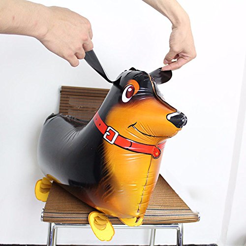 6pcs Puppy Dogs Birthday Balloons for Animal Theme Birthday Party Decorations