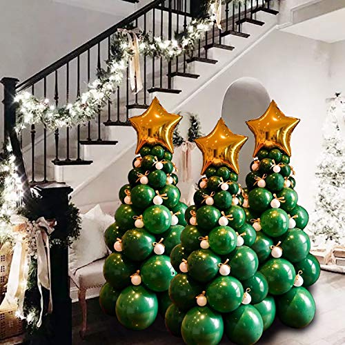 96 Pcs Christmas Balloon Garland Arch kit with Christmas tree for Christmas Party Decorations