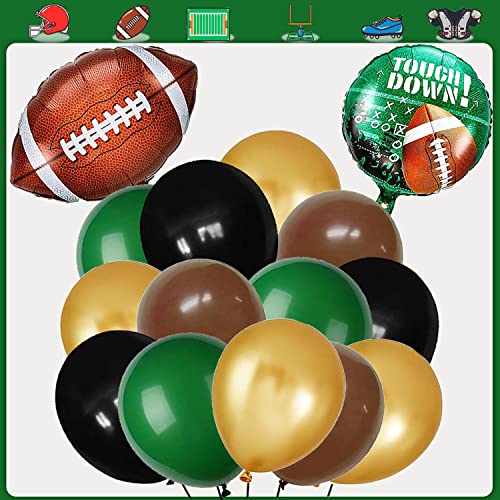 104Pcs Football Party Balloon Arch for Football Theme Party Super Sunday Touchdown Party Decoration