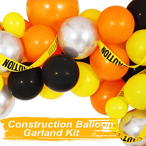 120 Pcs Construction Party Balloon Garland Kit for Birthday Party Decorations