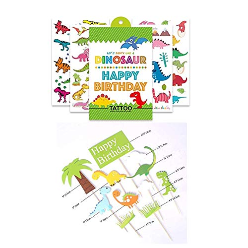 214pcs Dinosaur Birthday Balloon Garland Party Decorations for Jungle Birthday Party