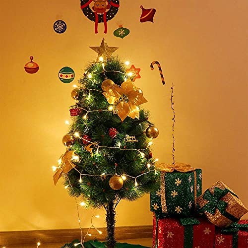 Extendable 2-Pack LED Christmas String Lights for Outdoor Indoor Decorations